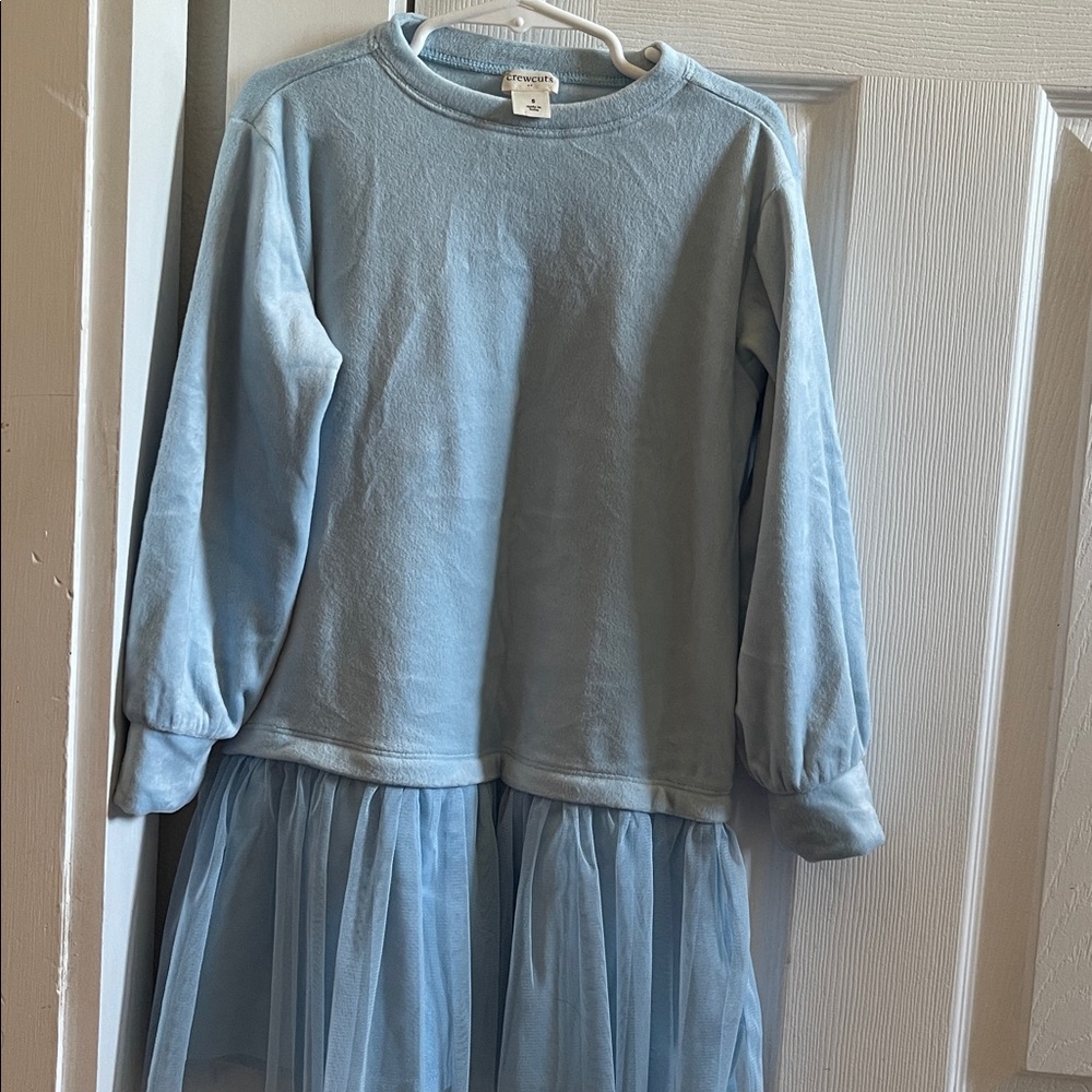 Crewcuts Dress- Velour Top w/ Tulle Skirt